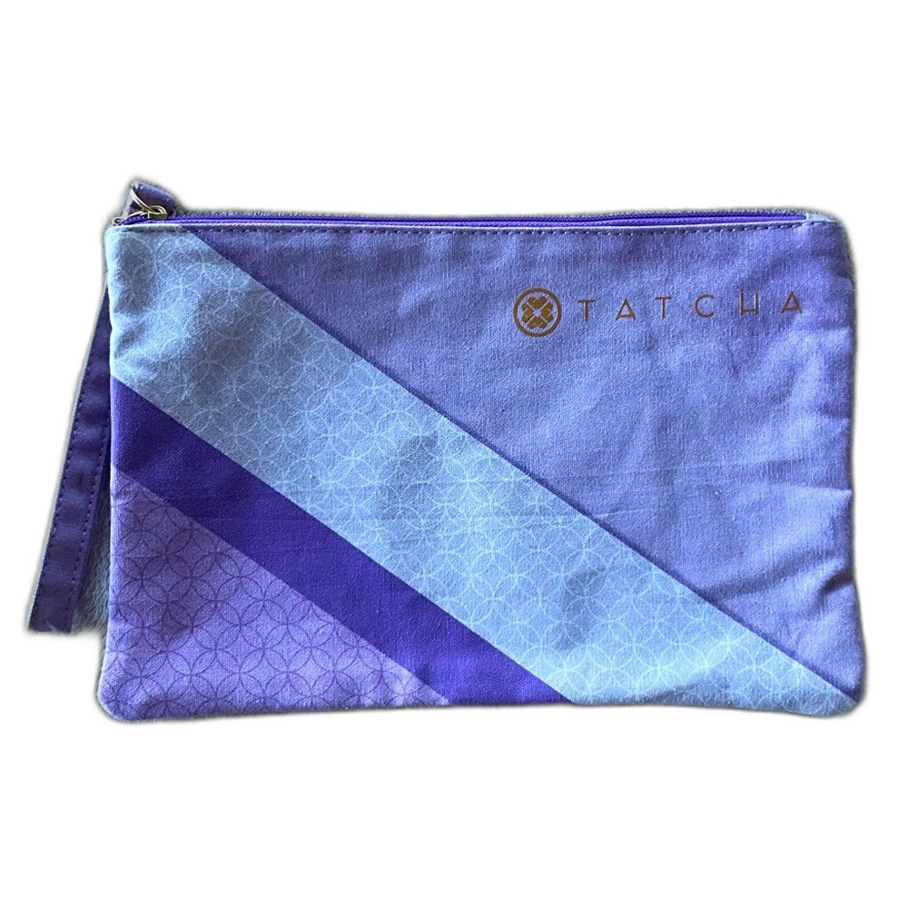 NEW Tatcha Slim Zipper Pouch/Makeup Bag